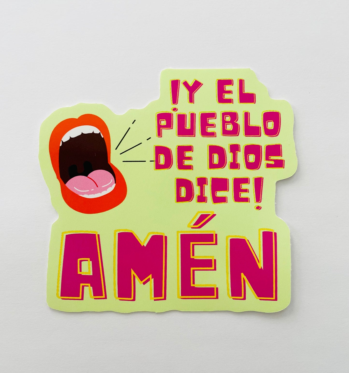El Pueblo De Dios Dice! Amen! Sticker / Pegatina
