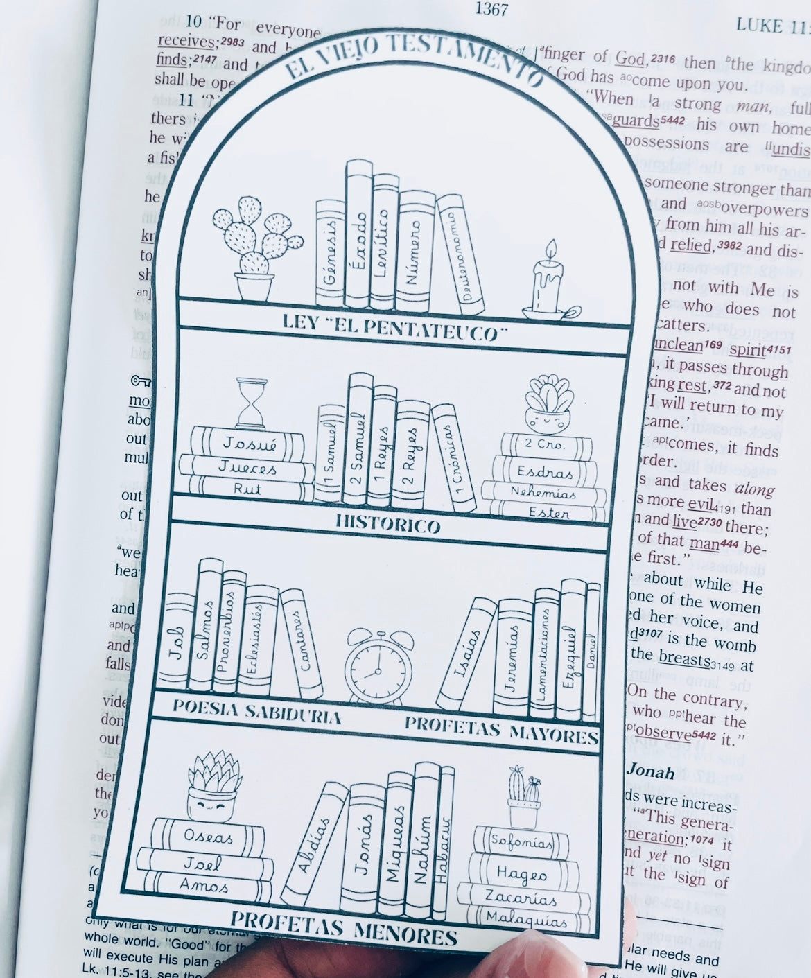 Pegatina de seguimiento de lectura de la Biblia para colorear 6.4" x 4"