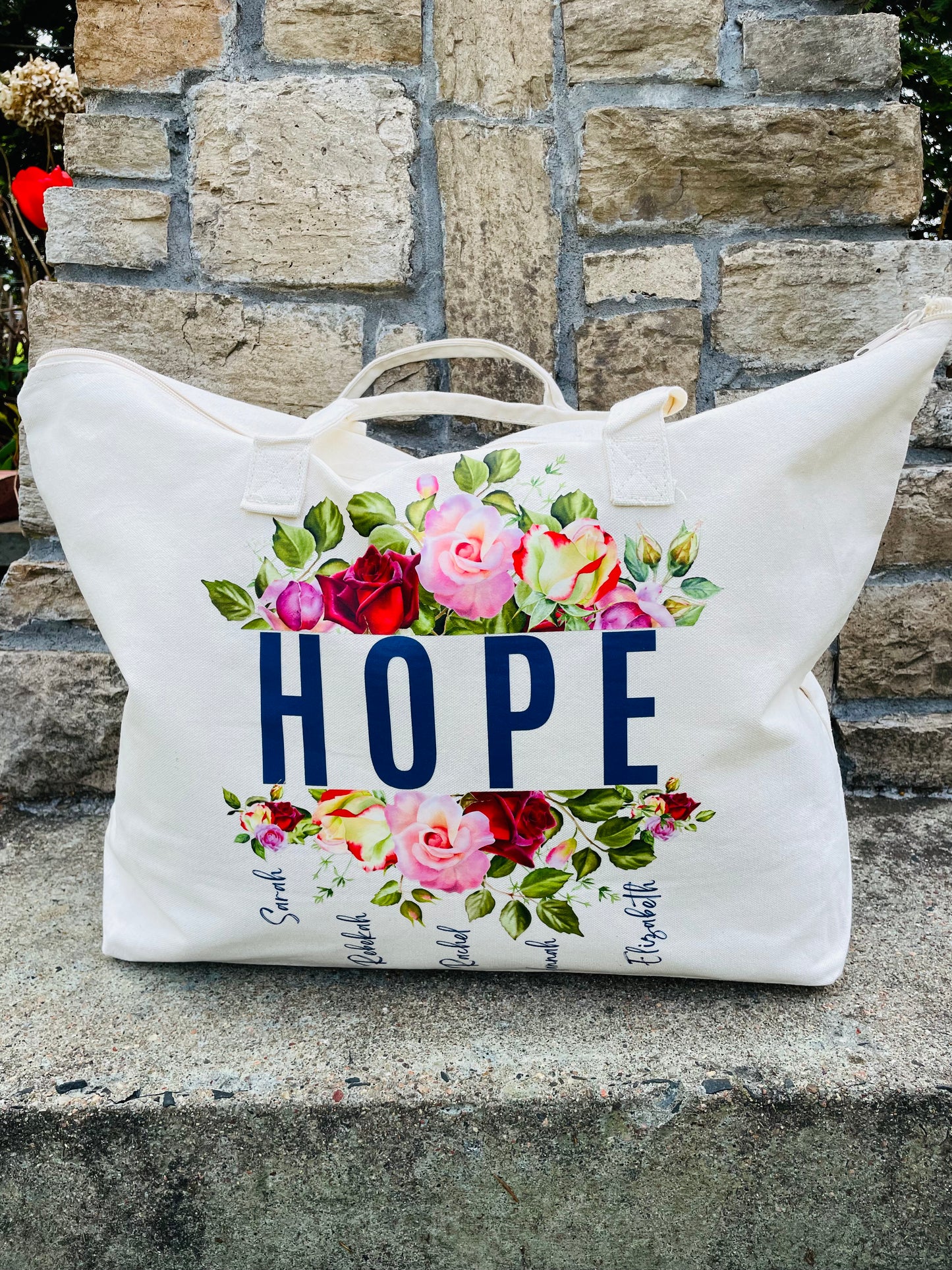 Hope Tote Bag Sarah, Rachel, Rebekah, Hannah, Elizabeth