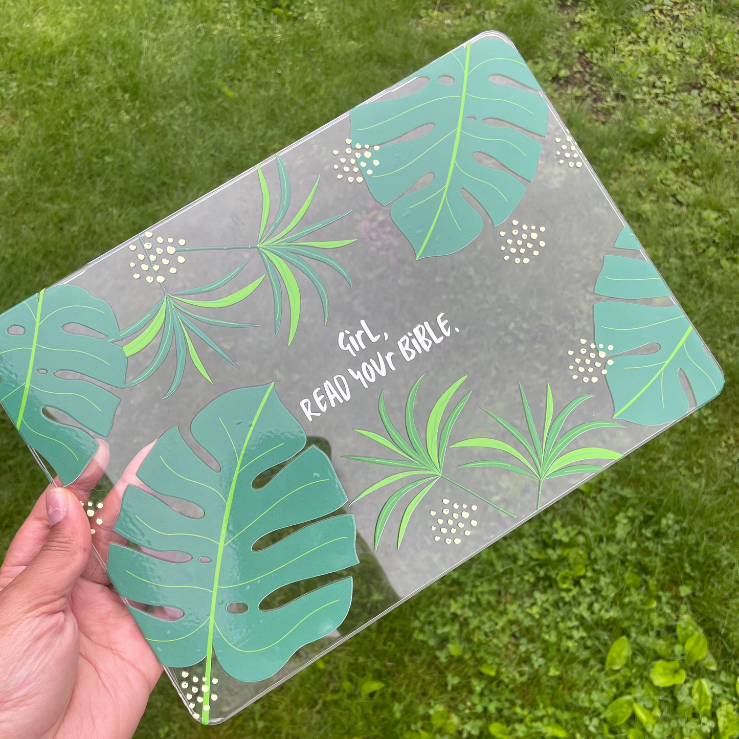 Girl, Read Your Bible Leaf Print MacBook Air Case 2020-2025