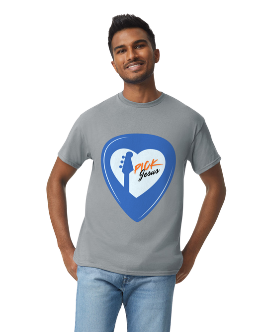 Pick Jesus Men's Christian T-Shirt Gray