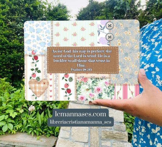 Psalms 18:30 Patchwork MacBook Air Case 2020-2025