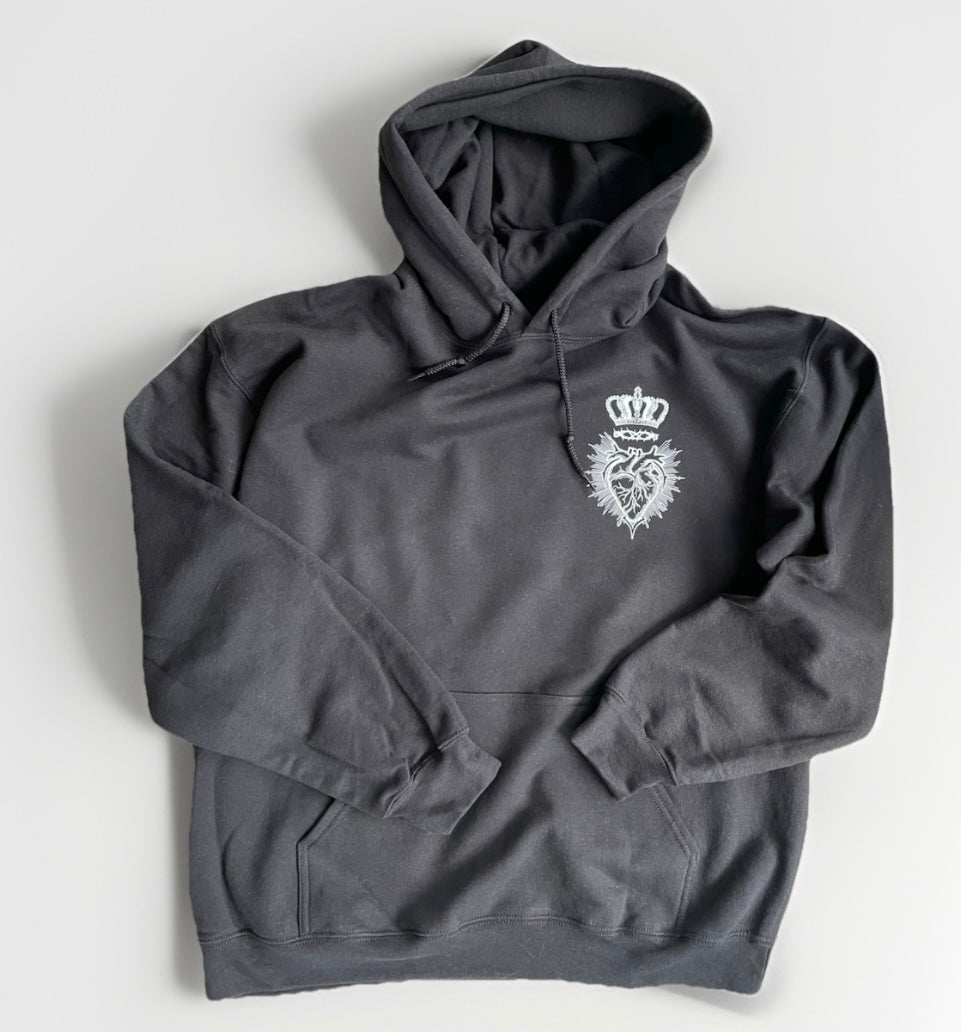 Jesus King of Hearts Hoodie Unisex