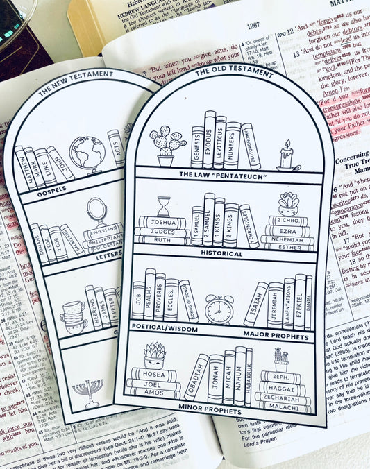 English Bible Tracking Sticker Color-in 6.4" x 4" Vinyl Stickers